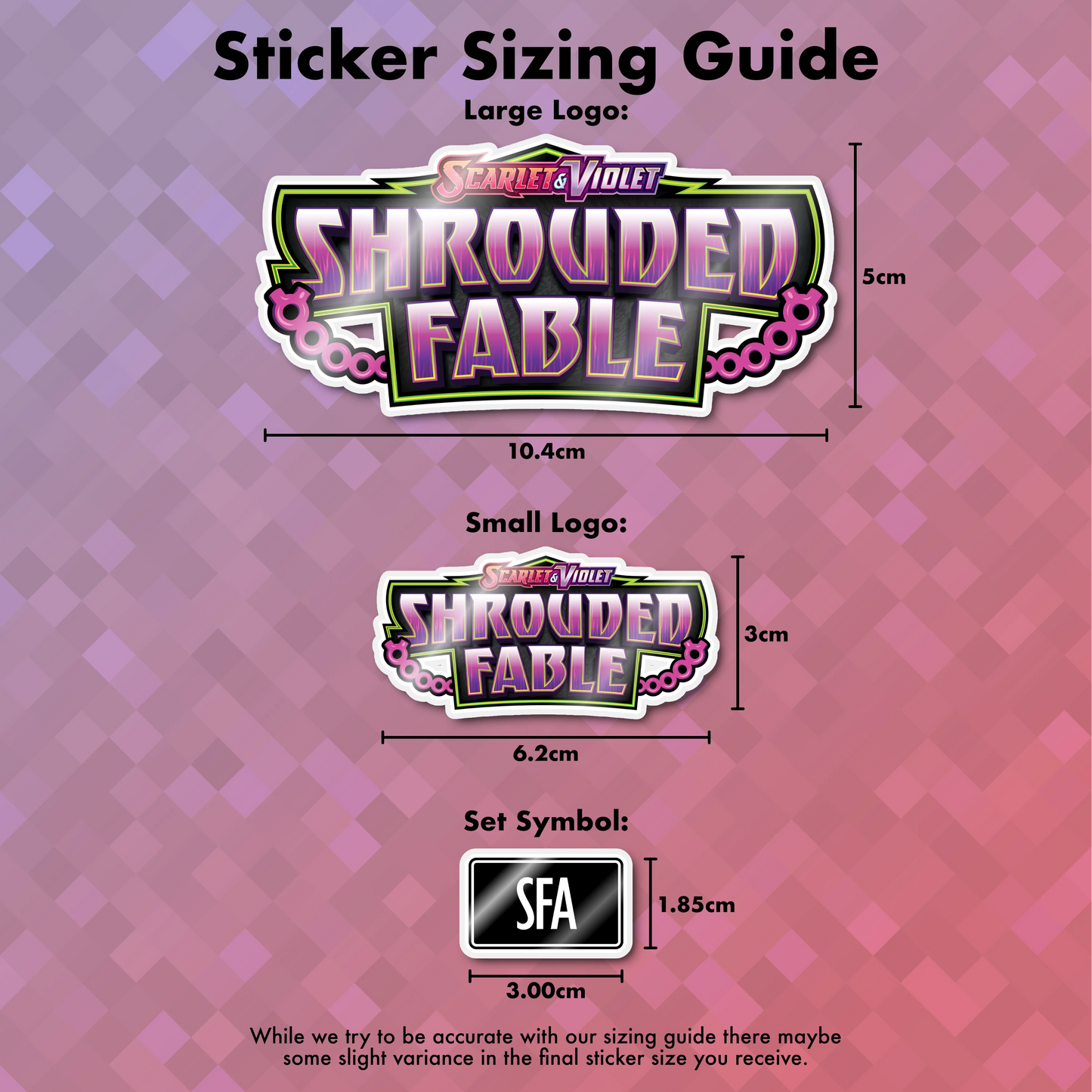 Pokemon Shrouded Fable Binder Sticker/Label
