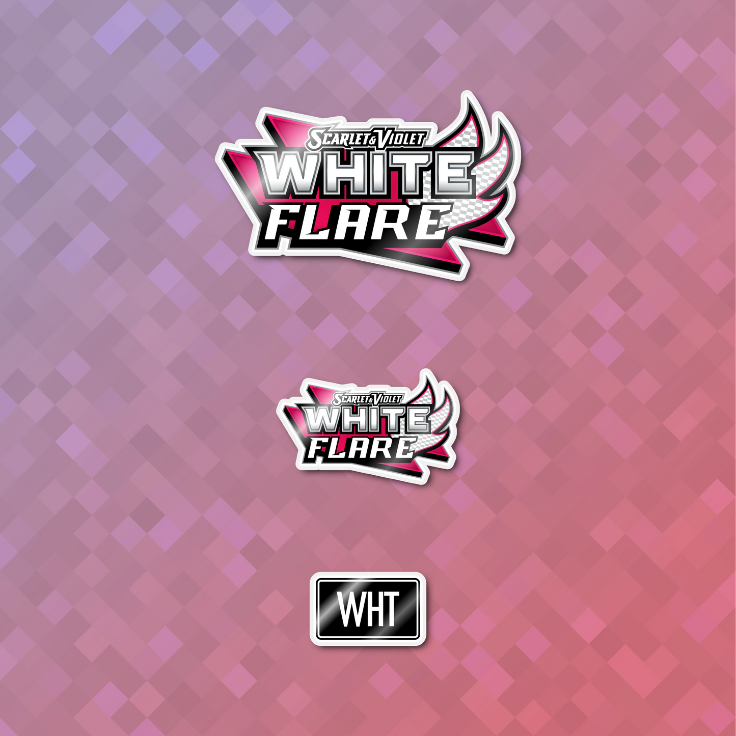 Pokemon White Flare Binder Sticker/Label