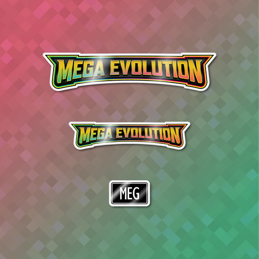 Pokemon Mega Evolution Binder Sticker/Label