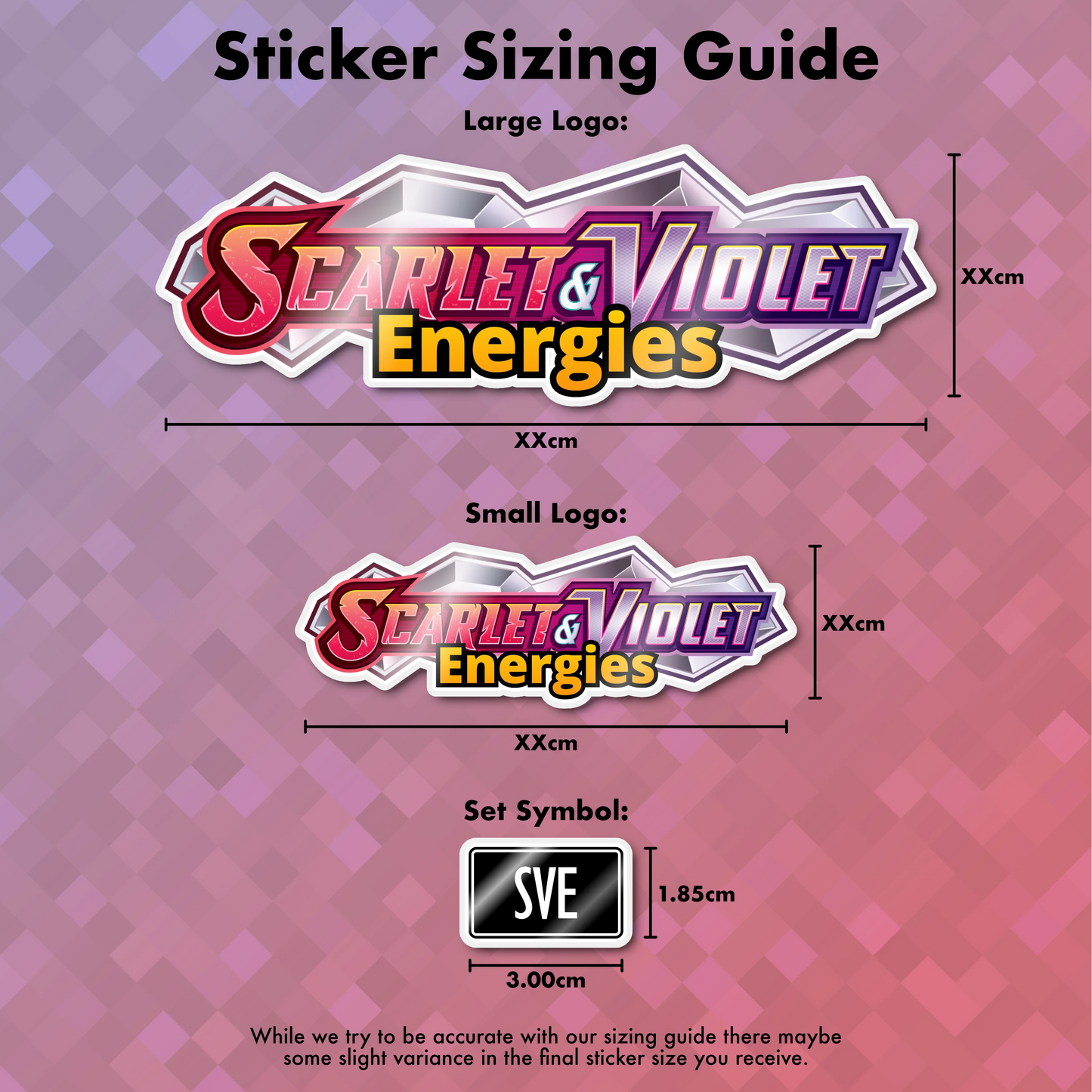 Pokemon Scarlet & Violet Energies Binder Sticker/Label