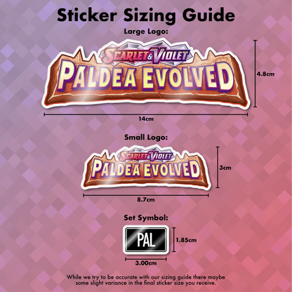 Pokemon Paldea Evolved Binder Sticker/Label