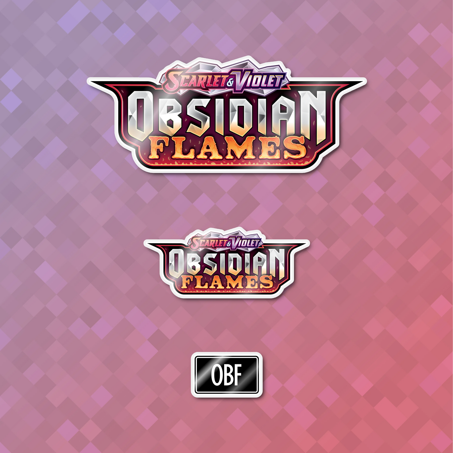 Pokemon Obsidian Flames Binder Sticker/Label