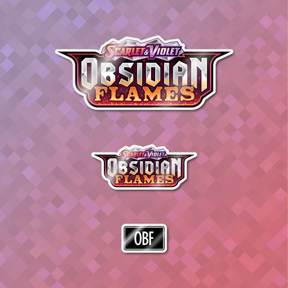 Pokemon Obsidian Flames Binder Sticker/Label