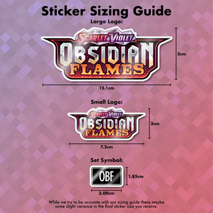 Pokemon Obsidian Flames Binder Sticker/Label