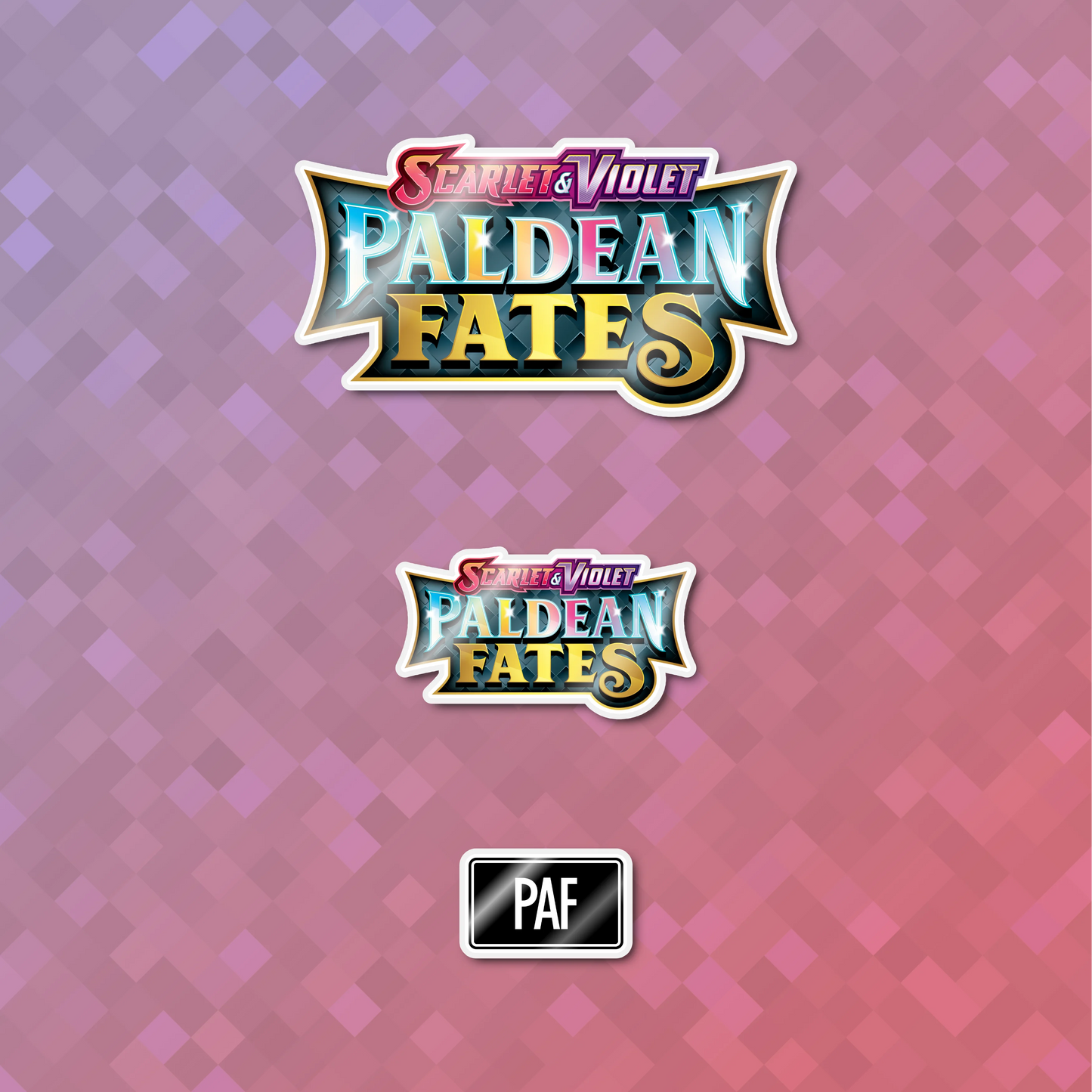 Pokemon Paldean Fates Binder Sticker/Label