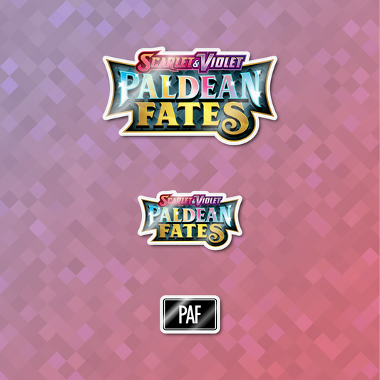 Pokemon Paldean Fates Binder Sticker/Label