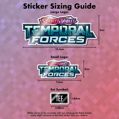 Pokemon Temporal Forces Binder Sticker/Label