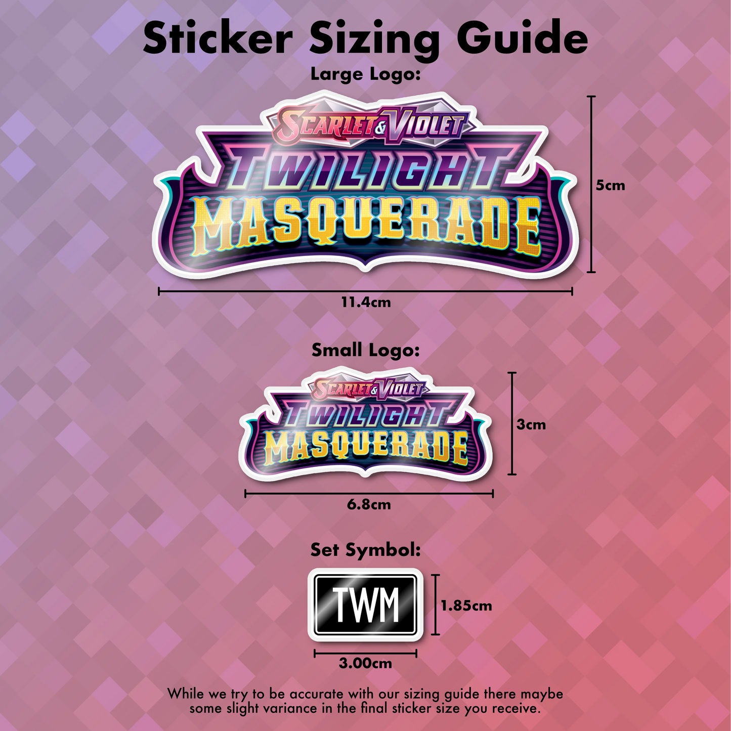 Pokemon Twilight Masquerade Binder Sticker/Label
