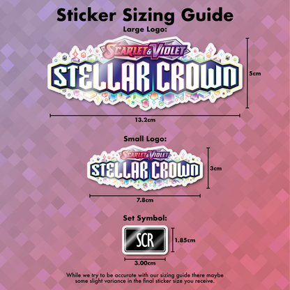 Pokemon Stellar Crown Binder Sticker/Label