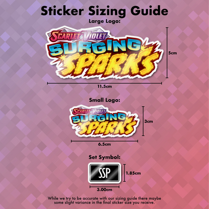 Pokemon Surging Sparks Binder Sticker/Label