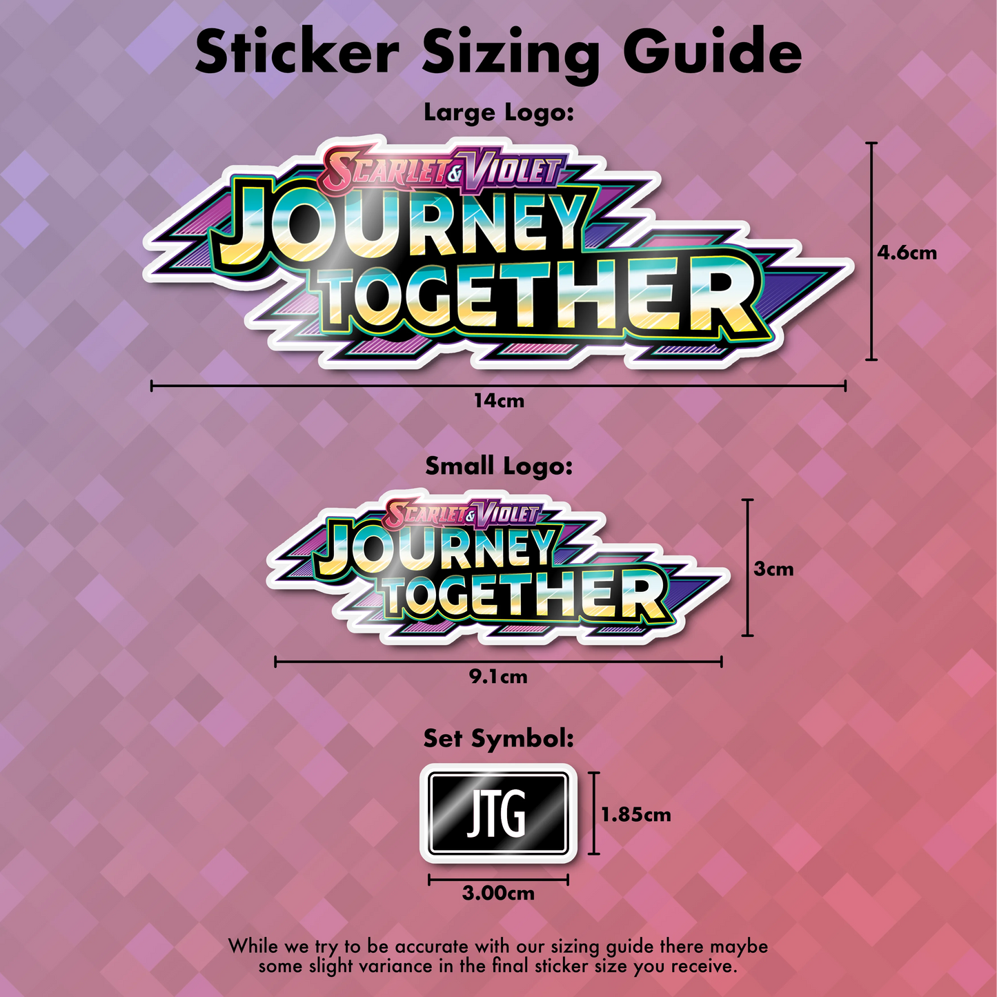 Pokemon Journey Together Binder Sticker/Label