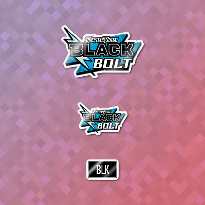 Pokemon Black Bolt Binder Sticker/Label