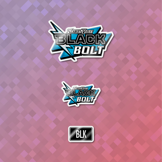 Pokemon Black Bolt Binder Sticker/Label