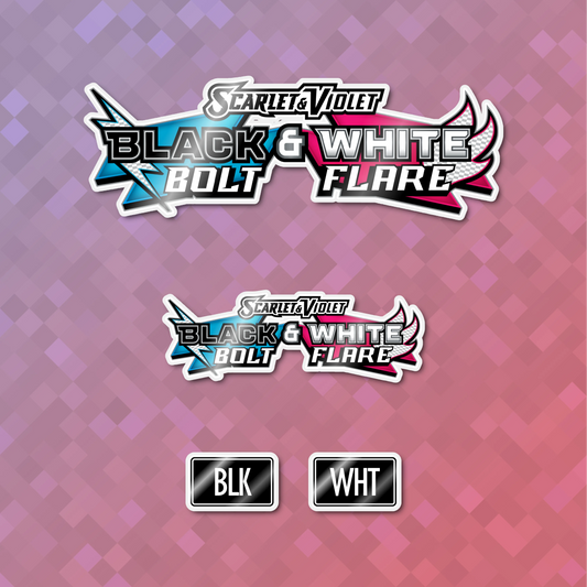 Pokemon Black Bolt & White Flare (Combined) Binder Sticker/Label