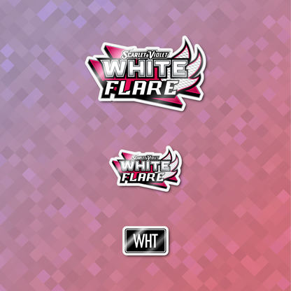 Pokemon White Flare Binder Sticker/Label