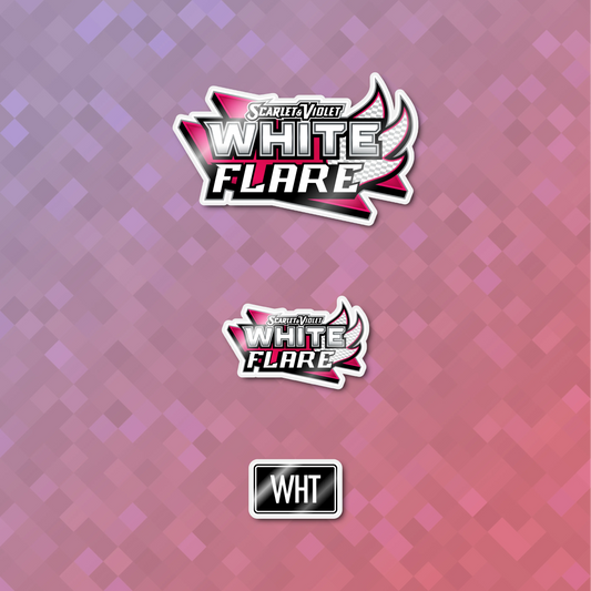 Pokemon White Flare Binder Sticker/Label