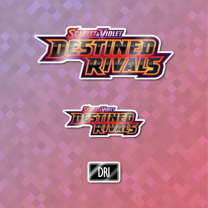 Pokemon Destined Rivals Binder Sticker/Label